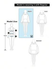 SHEIN LUNE 女式纯色简约圆领长袖运动衫，休闲日常穿着 - 黑色 - 查看 7