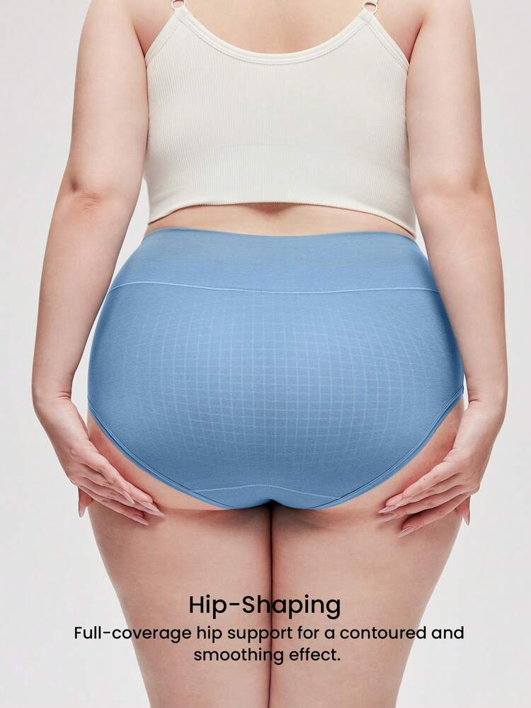 Plus 3-Pack High-Waist Briefs