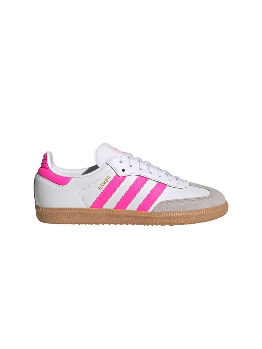 Adidas Giày trẻ em Samba OG màu Trắng mây / Hồng nhạt / Cao su JQ2831 - Trắng mây / Hồng trong suốt / Cao su - Xem 1