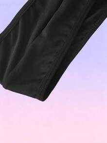 FeverCity Men's Solid Color Sexy Sleeveless Deep V-Neck Backless Jumpsuit - Black - View 3