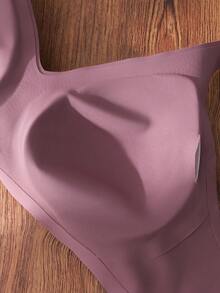 SHEIN Set de 3 sujetadores inalámbricos sin costuras de unicolor para mujeres