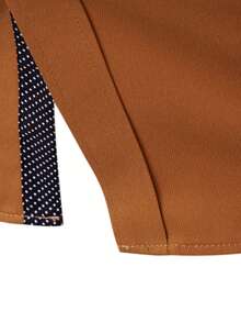 Calvornis 男士时尚休闲/商务长袖衬衫 - 紫紅色 - 查看 5