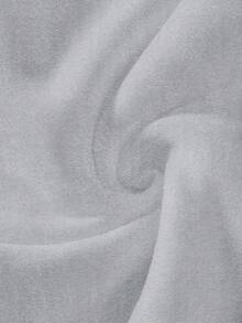 Manfinity Joysei 浅灰色标准尺码男士宽松落肩加厚圆领套头卫衣，长袖上衣