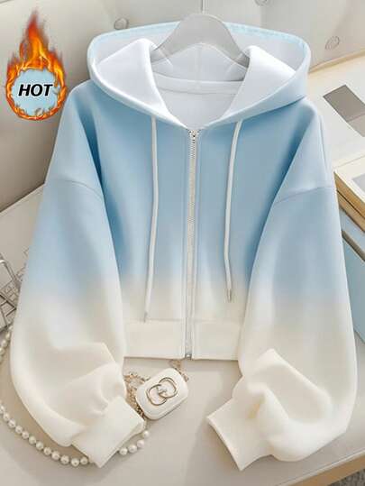 Resyla Women's Casual Ombre Hoodie Sweatshirt, Autumn/Winter