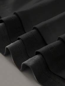 SHEIN EZwear 3件套女士保暖内衬深V领修身休闲长袖T恤套装 - 黑色 - 查看 12