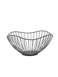 Cesta de frutas de hierro resistente a la oxidación y ventilada - Organizador de almacenamiento de cocina para frutas y aperitivos envasados, organización para la sala de estar o la cocina - Multicolor - Ver 2