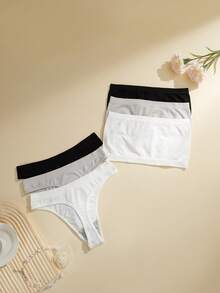 Snug Zone 6pcs Women's Comfortable Minimalist Bandeau Bra And Panty Set - Multicolor - View 2