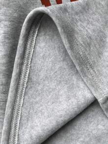 SHEIN 女童休闲字母印花长袖圆领卫衣和格子迷你裙套装 - 彩色 - 查看 8