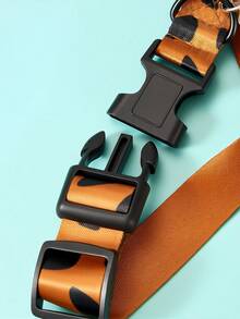 SCOOBY-DOO X SHEIN 1 Piece Cartoon Print Adjustable Pet Collar With Leash Hook, Adjustable Collar Length.  Suitable For Pets Of All Sizes, Suitable For Cats, Suitable For Dogs, Adventure, Travel,Gift Ideas