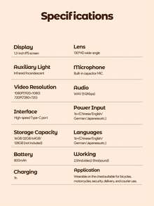 Teckwe Pocket Action Camera, Vlog Camera, 1080P HD Wearable Video Camera WiFi, Mini Body Camera, Thumb Size POV Cam, Waterproof Wearable Hand Free Portable Action Cam, Ultra Wide Angle View, Mount Anywhere For Pets, Cycling, Swimming, Vlogging - Camera - View 13