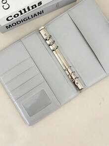 A5仿皮照片卡册 - 银色偶像照片卡收藏收纳册 - 銀色 - 查看 3