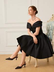 CUCCOO HITCHD Women's Fashionable Black Floral Elegant Party High Heel Sandals - Black - View 3