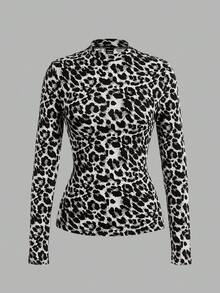 SHEIN Clasi 女士多功能长袖立领三件套打底衫 - 彩色 - 查看 3