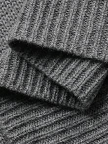 DAZY Men's Gray Striped Crew Neck Sweater, Autumn - Grey - View 8