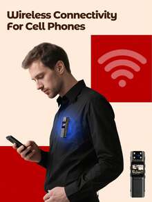 Teckwe Pocket Action Camera, Vlog Camera, 1080P HD Wearable Video Camera WiFi, Mini Body Camera, Thumb Size POV Cam, Waterproof Wearable Hand Free Portable Action Cam, Ultra Wide Angle View, Mount Anywhere For Pets, Cycling, Swimming, Vlogging - Camera - View 7