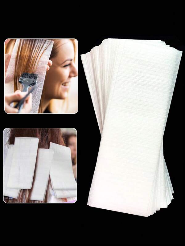 100 PIEZAS Papel de aislamiento para mechas de cabello en salón, papel de blanqueo profesional para coloración del cabello, herramienta alternativa a la lámina para estilistas, uso en salón y en casa, suministros de peluquería imprescindibles para viajes