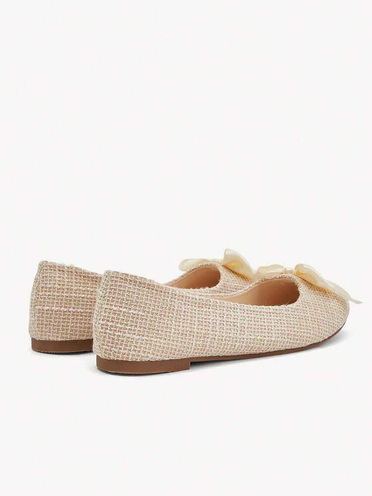 CUCCOO CHICEST Mocasines planos con lazo y estampado de cuadros para mujer