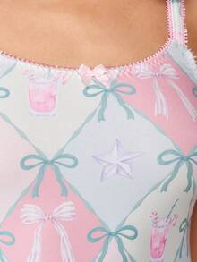 MISSGUIDED Christmas Gift Box Pattern Strapless Mini Dress Holiday Sleepwear - Multicolor - View 5