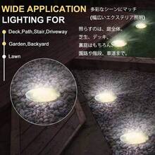 4 Packs / 8 Packs Solar Floor Lights, Solar Garden Lights, 8LED Upgraded Outdoor Garden Bright Floor Lights,300mAh Battery IP44 Solar Plug-In Landscape Lights, Suitable For Roads, Courtyards, Decks, Lawns, Terraces, And Sidewalks - Multicolor - View 4