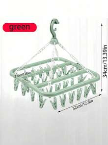 SHEIN 1 pezzo Rastrelliera di asciugatura in plastica rotante a 32 molletta - Appendiabiti pieghevole salvaspazio per calze, biancheria intima e piccoli capi, ideale per camera da letto, bagno, armadio, dormitorio e organizzazione della lavanderia