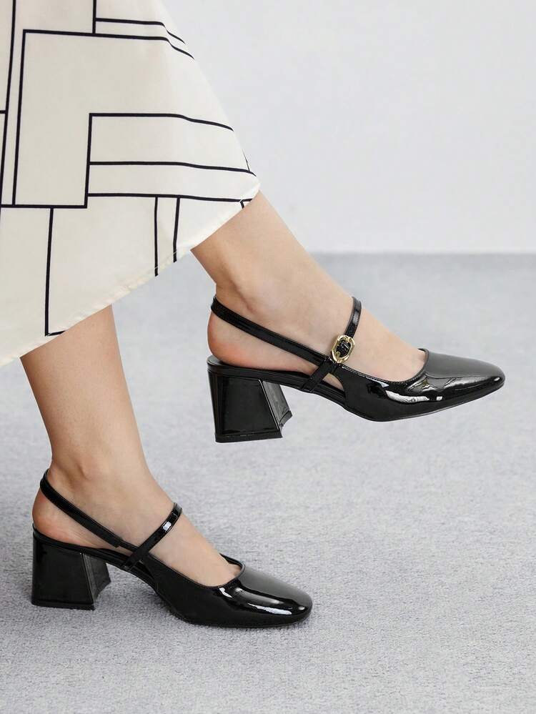 CUCCOO BIZCHIC 女性用 尖った先端 バックル デザイン ファッション ハイヒール パンプス デイリー使用向け