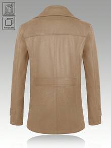 Manfinity Mode Men's Long Sleeve Casual Everyday Office Commute 2 In 1 Coat, Autumn/Winter