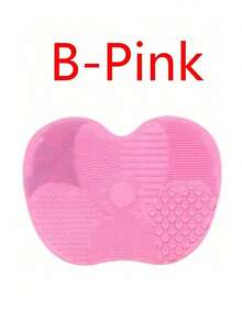 1 Pack Silicone Apple Scrub Pad With Suction Cup Silicone Scrub Pad Beauty Tool Scrub Pad Makeup Brush Cleaning Pad Daily Cleaning Beauty Brush Makeup Brush Scrub Pad Portable Case Storage Cosmetics Storage Makeup