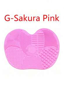 1 Pack Silicone Apple Scrub Pad With Suction Cup Silicone Scrub Pad Beauty Tool Scrub Pad Makeup Brush Cleaning Pad Daily Cleaning Beauty Brush Makeup Brush Scrub Pad Portable Case Storage Cosmetics Storage Makeup