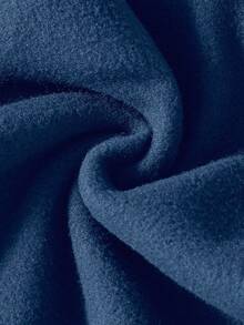 Sweetra Young Tween Girls' Casual Solid Color Fleece Sweatshirt, Autumn/Winter - Navy Blue - View 3