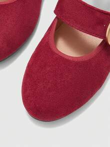 CUCCOO BIZCHIC Mocasini plați simpli, casual, versatili - Burgundia - Vizualizare 7