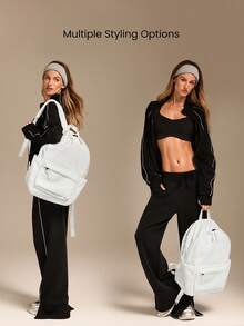 GLOWMODE Multi-Compartment Backpack Commuting Travel Exercise 21L Fall Winter - White - View 3