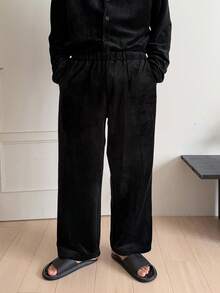 DAZY 男士秋冬灯芯绒开衫家居服套装