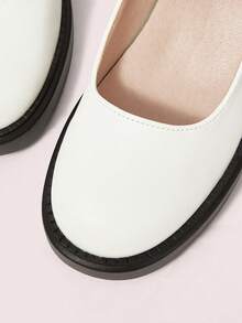 CUCCOO DOLLMOD Sapatos Mary Jane femininos da moda, casuais e versáteis para uso diário. - Branco - Ver 8