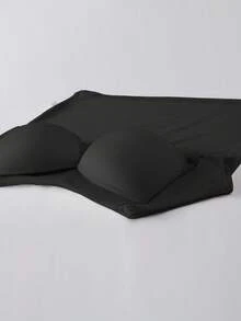 GlowEve 3pcs Women Solid Color Shockproof Camisole With Padding, Comfortable & Breathable