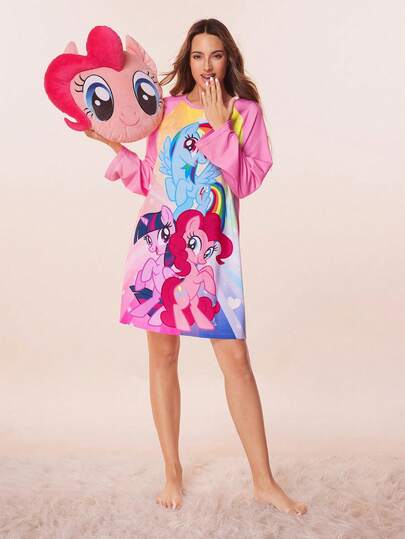pink pony dress Hasbro My Little Pony Pinkie Pie Hot Pink Ruffle Dress Size 6