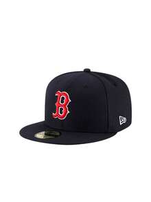 New Era Youth Boston Red Sox Authentic Collection On-Field Game 59FIFTY Fitted Men's Hat Navy - Black - View 1