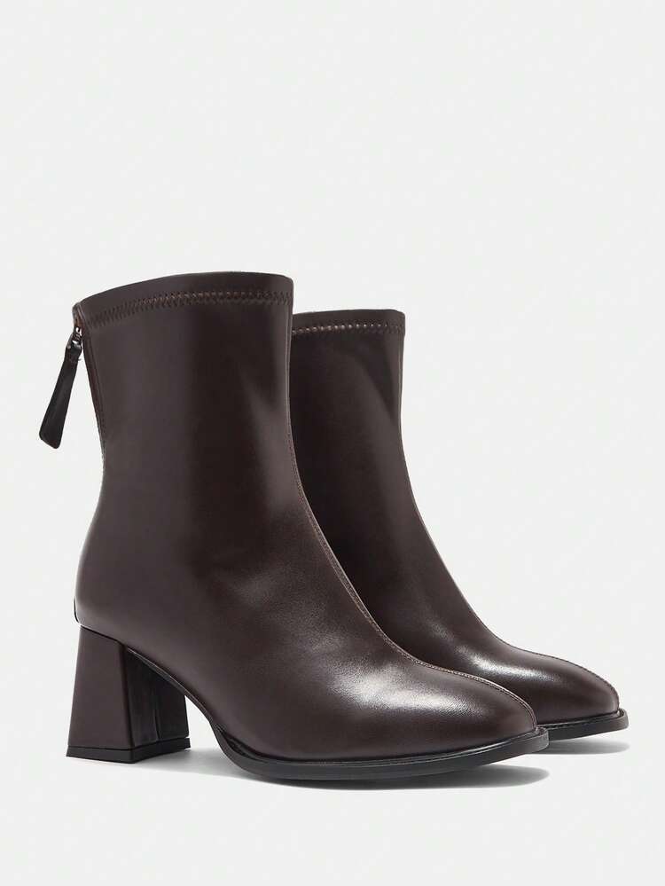 CUCCOO CURVES Plus Size & Wide Width Chunky Heel Ankle Boots For Women, Autumn/Winter 2025
