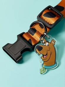 SCOOBY-DOO X SHEIN 1 Piece Cartoon Print Adjustable Pet Collar With Leash Hook, Adjustable Collar Length.  Suitable For Pets Of All Sizes, Suitable For Cats, Suitable For Dogs, Adventure, Travel,Gift Ideas