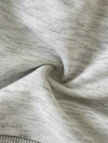 SHEIN 女婴二合一衬衫领字母休闲卫衣 - 灰色 - 查看 4