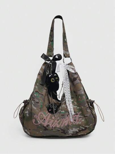 Kawaii Bolso de mujer, diseño de nicho de alta gama, todo a juego, bolso grande para ir al trabajo, deportes y acondicionamiento físico, bolso de mano