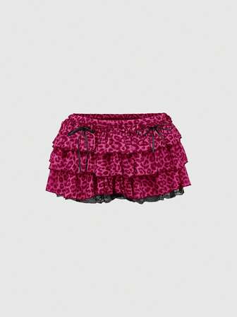 J-Fashion Y2K Sheer Leopard Print Super Short Shorts For Women