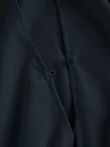 SHEIN MOD 大尺碼女款純色無袖洋裝 優雅通勤洋裝（附腰帶） - 藏蓝色 - 查看 4