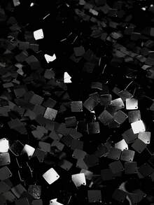 Cravure 大码女式弹力腰亮片A字裙，优雅适合派对和晚宴穿着，秋冬季 - 黑色 - 查看 4