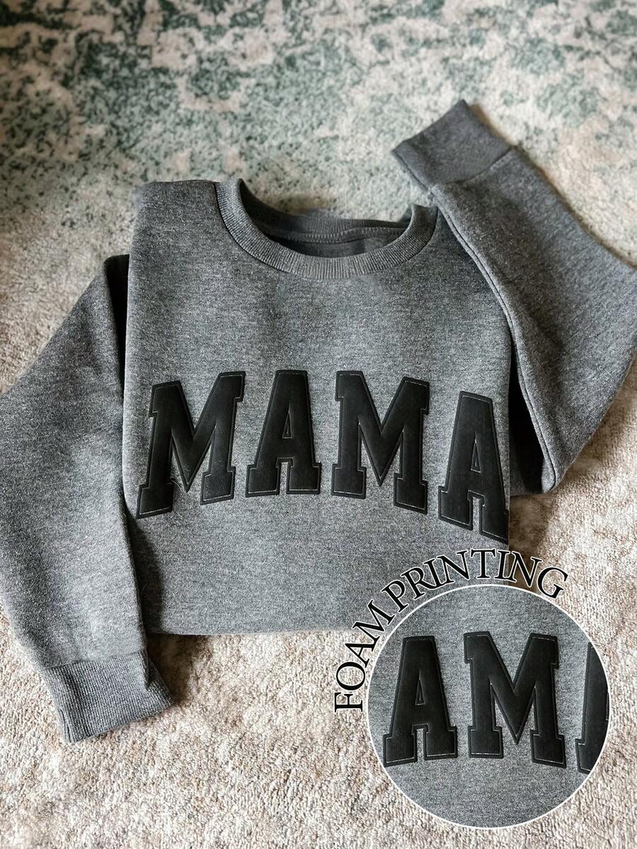 Women's Casual Sweatshirt, Vacation Vibe Outerwear - Grey - View 1