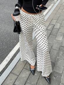 Siren Gaze 女士亚麻低腰直筒休闲裤，适合度假穿着，春夏皆宜 - 杏色 - 查看 3