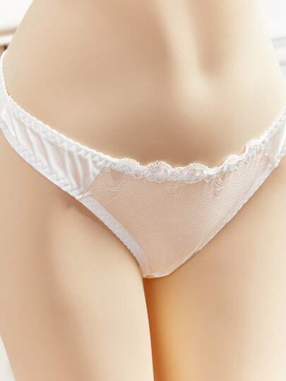 Crystal Vow Wit Kanten Patchwork Verleidelijke Lingerie Set view 4