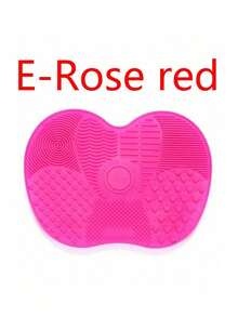 1 Pack Silicone Apple Scrub Pad With Suction Cup Silicone Scrub Pad Beauty Tool Scrub Pad Makeup Brush Cleaning Pad Daily Cleaning Beauty Brush Makeup Brush Scrub Pad Portable Case Storage Cosmetics Storage Makeup
