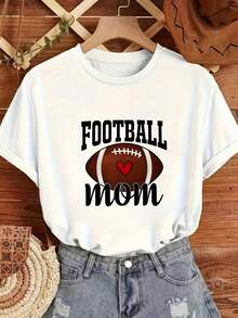 Nueva camiseta de manga corta suelta para mujeres con patrón de letras y blusa casual para mujeres con camiseta de manga corta t - Blanco - Ver 2
