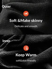 SHEIN EZwear 3件套女士保暖内衬深V领修身休闲长袖T恤套装 - 黑色 - 查看 5