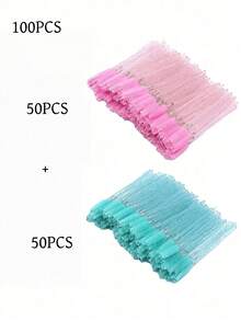 200支/100支/50支一次性睫毛膏刷头 睫毛刷 眉毛睫毛嫁接用 红色